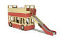 Игровой комплекс ДГ Двухэтажный автобус от 4 лет для детской площадки