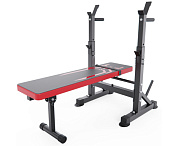 скамья dfc glfera 408c со стойками под штангу 