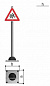 Дорожный знак Romana Осторожно дети 057.96.00-03 для детской площадки