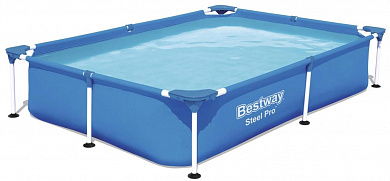 каркасный бассейн bestway steel pro 56401 bw 221х150х43 см, 1200л