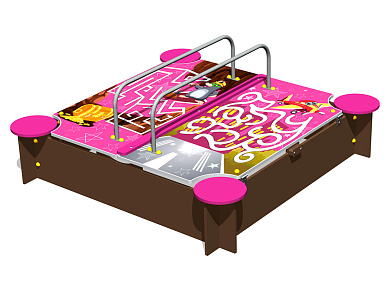 песочница лабиринты у2 п097 с крышкой для детской площадки