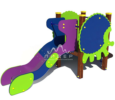 горка ёжик 08103.21 h=650 для детской площадки