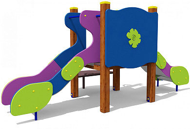 горка двойная 08201.21 для детской площадки