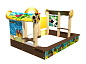 Песочный дворик Богатыри П065 для детской площадки