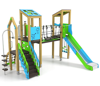 игровой комплекс лд072003м для детей 4-6 лет для уличной площадки