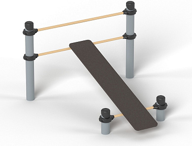 Скамья Romana 501.33.01 наклонная для спортивной площадки