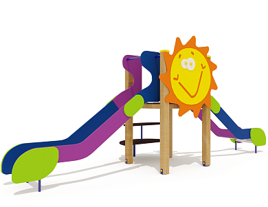 горка двойная солнышко 08412.24 для детской площадки