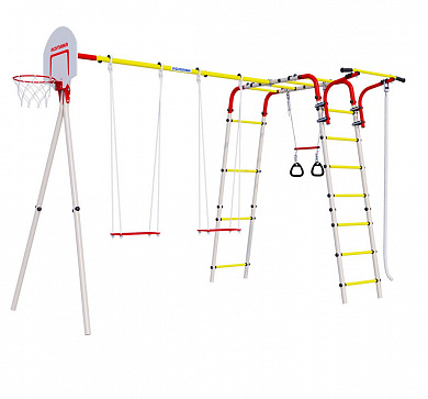 уличный спортивный комплекс romana акробат 2 103.19.05 + фанерные качели