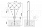Мишень для бросания мяча Олимпийские кольца СЭ104 для спортивной площадки