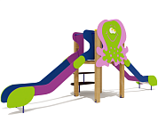 горка двойная медуза 08024.24 для детской площадки