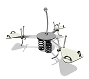 балансир вст 5855 тройной на пружинах для детской площадки