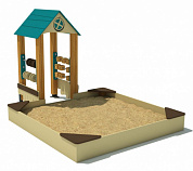 песочница теремок тип 2 для детской площадки