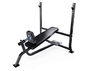 скамья dfc gorilla sports 208641/208642 со стойками под штангу 