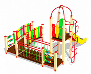 детский игровой комплекс красная панда кд006 для детских площадок