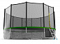 Батут с внешней сеткой Evo Jump External 16ft Green с нижней сетью