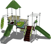 детский городок сардиния papercut дг004.1.1 для игровых площадок 7-12 лет