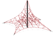 канатная пирамида кио-11 для уличной площадки