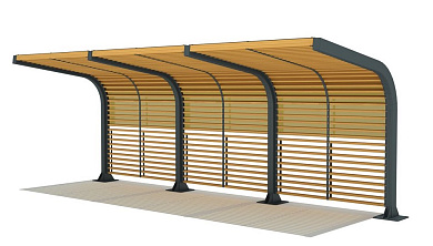 пергола тип 9 для парков и зон отдыха