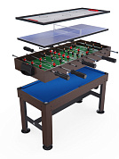 игровой стол - трансформер dfc amber jg-gt-55411 4в1 4,5 фута