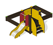 песочница псl-02 с игровым модулем для детской площадки