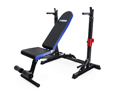 скамья dfc pro fitness jd0784 для жима со стойкам