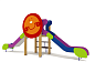 Горка двойная Колобок 08407.24 для детской площадки
