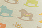 Детский коврик Sillky Деревянные лошадки 230x140x1.2 см SC-342-WP