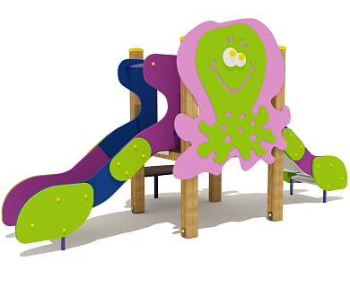 горка двойная медуза 08022.24 для детской площадки