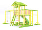 Детская деревянная площадка Савушка 15 color-10 для дачи