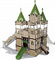 Детский городок Замок Иф Papercut ДГ022.00.1 для игровой площадки 7-12 лет