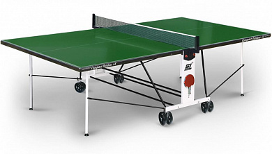 всепогодный теннисный стол start line compact outdoor lx green с сеткой 6044-11