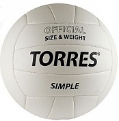 мяч волейбольный torres simple v30105 р.5 синт.кожа