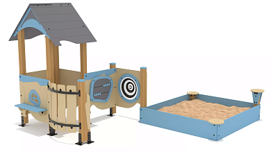 песочный дворик дг.пд.мк01 для детской площадки
