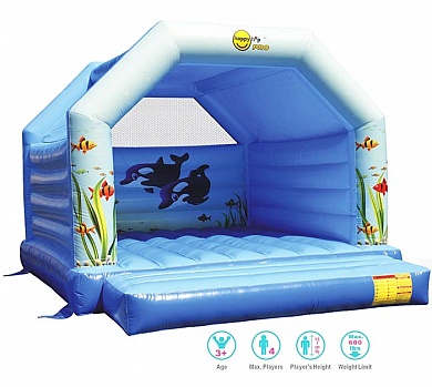 детский надувной коммерческий батут happy hop aquarium super bouncer