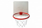 кольцо баскетбольное с сеткой кмс d=380 мм