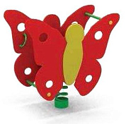 качалка на пружине бабочка cки 031 для детской площадки