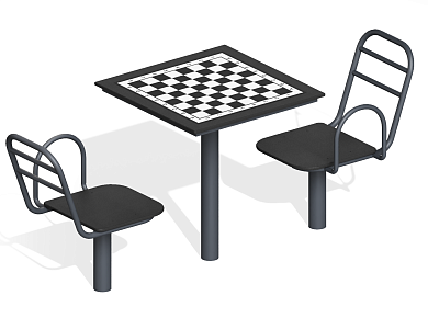шахматный стол мф-80 для уличной площадки