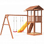 Детская деревянная площадка Можга 4 СГ4-Р912 с качелями крыша дерево