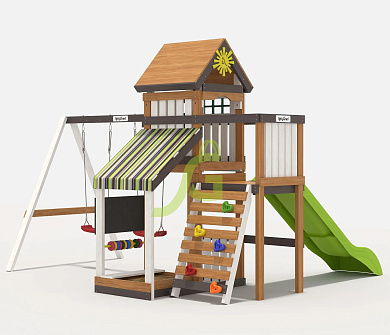 детская деревянная площадка igragrad м4 для дачи