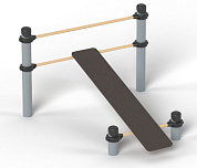 скамья romana 501.33.01 наклонная для спортивной площадки