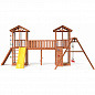 Детская площадка Можга Спортивный городок 7 СГ7-Р912-Р923 с качелями и широким скалодромом крыша дерево