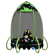 батут perfetto sport rocket  ps-546-b 48" диаметр 122 см чёрно-зелёный