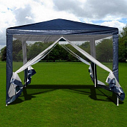 садовый шатер афина-мебель afm-1040nb blue (3х3)