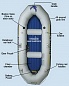 Лодка INTEX Seahawk-II set 68377