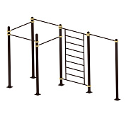 спортивный комплекс ysk55 пять турников и шведская стенка для дачи