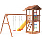 Детская деревянная площадка Можга Спортивный городок 1 СГ1-Р912 с качелями крыша дерево