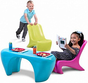 детский столик step2 899499 с разноцветными стульями