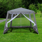 садовый шатер афина-мебель afm-1036nb grey (3x3/2.4x2.4)