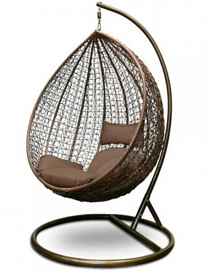 подвесное кресло афина-мебель afm-218a brown