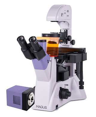 микроскоп levenhuk magus lum vd500 люминесцентный инвертированный цифровой